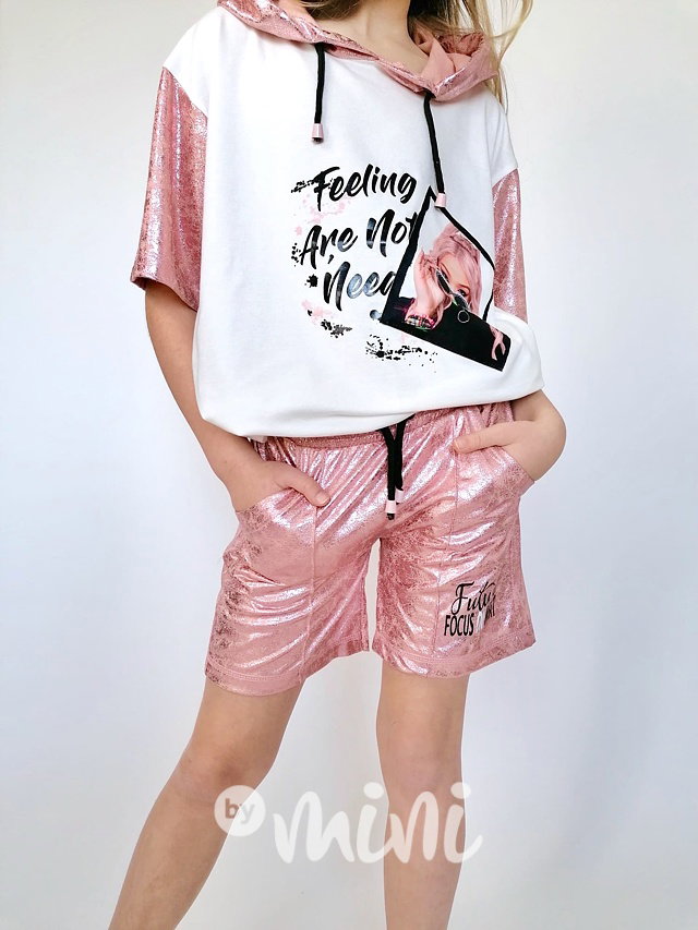 Metallic pink letní komplet