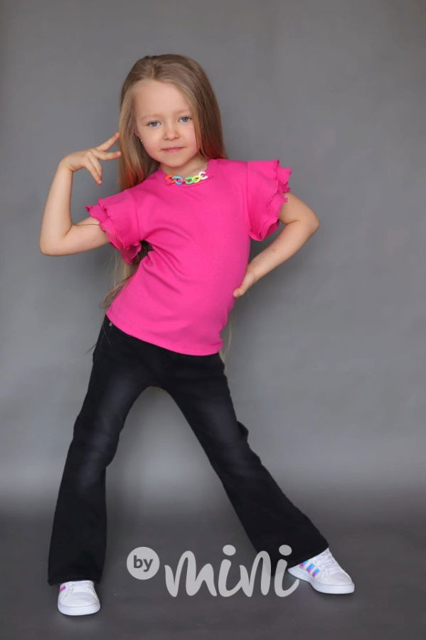 Black jeans zvonáče