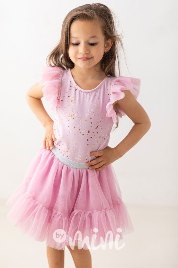 Lily Grey blůzka s tylovými rukávy Little dots