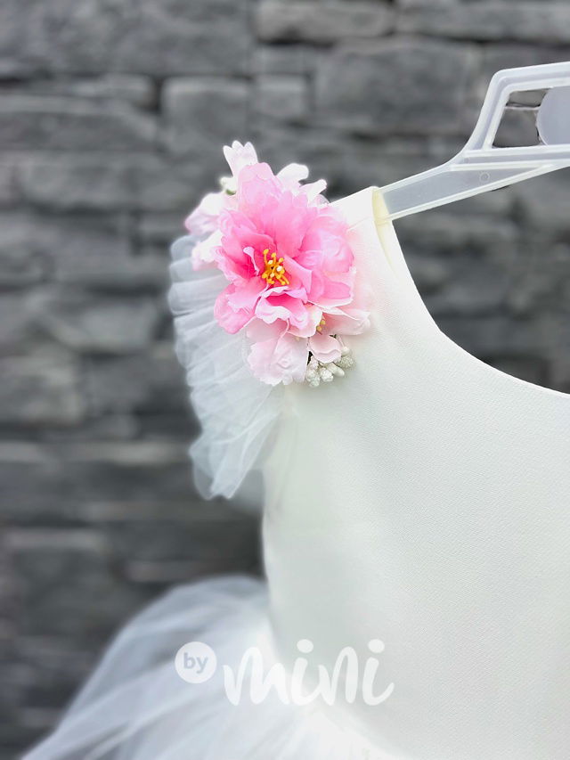 Luxusní bílé šaty pro družičky Roses