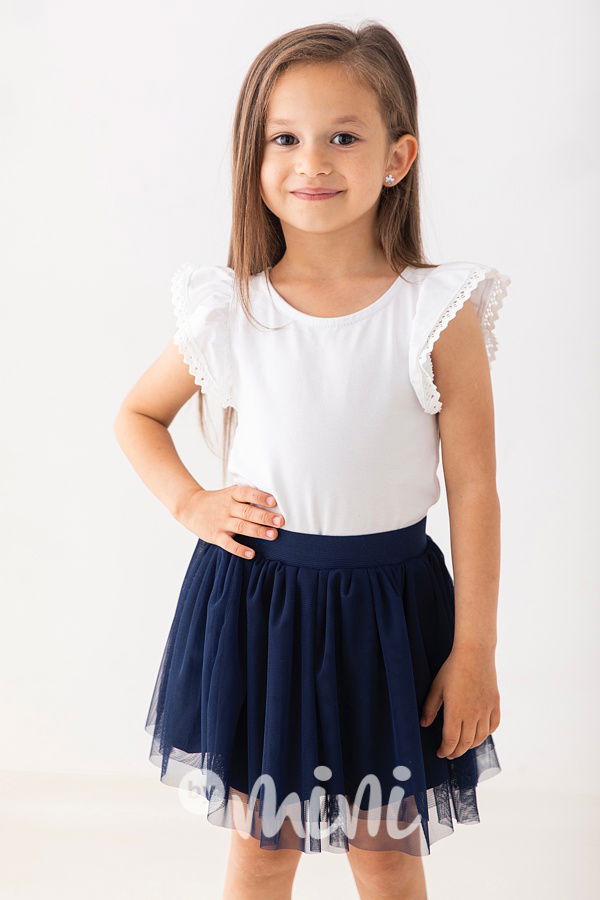 Royal blue tylová tutu sukně Lily Grey