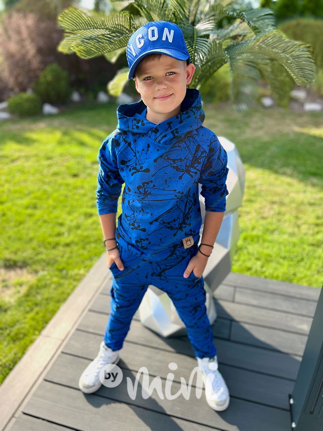 Blue splash tepláky - BASIC