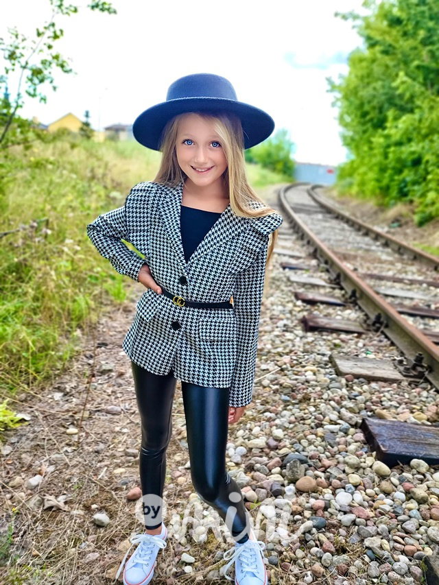 Pepitka sako s páskem