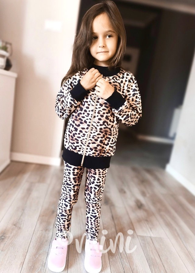 3-dílný Minnie leopard komplet