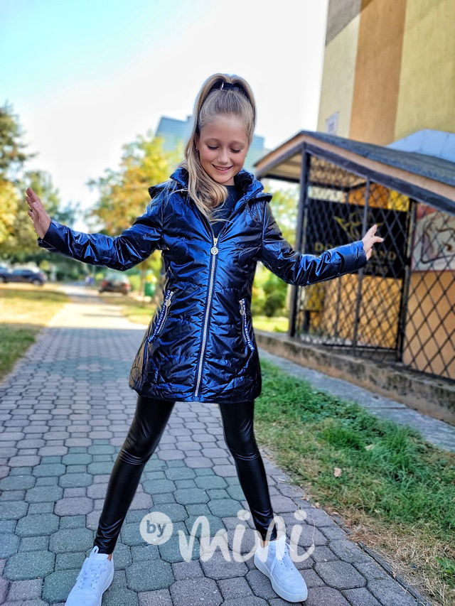 Metalická bunda/kabátek ENJOY LIFE blue