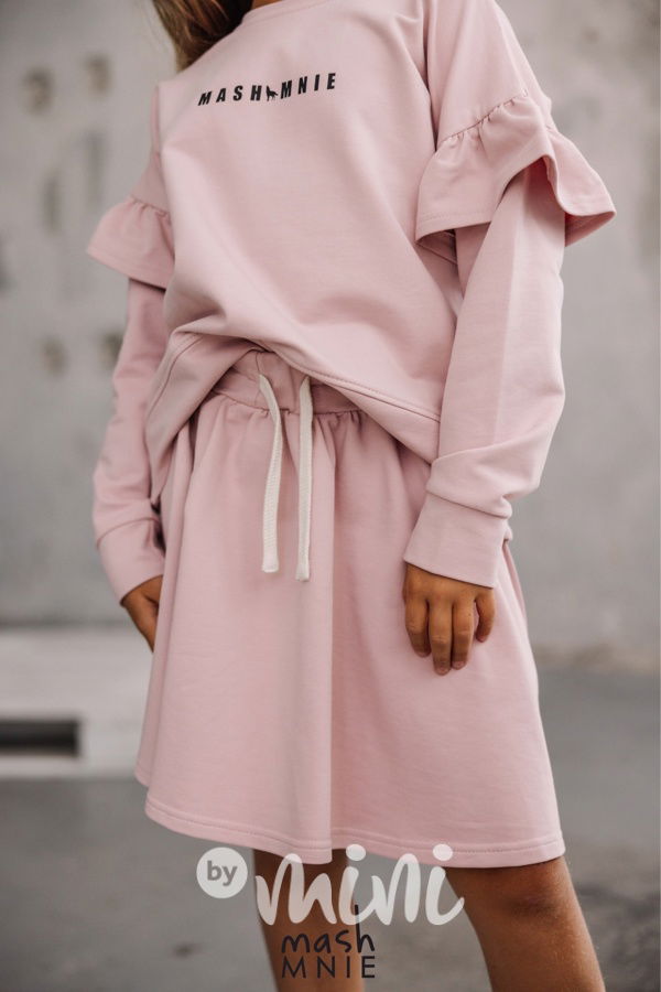 Mash Mnie frill mikina pink