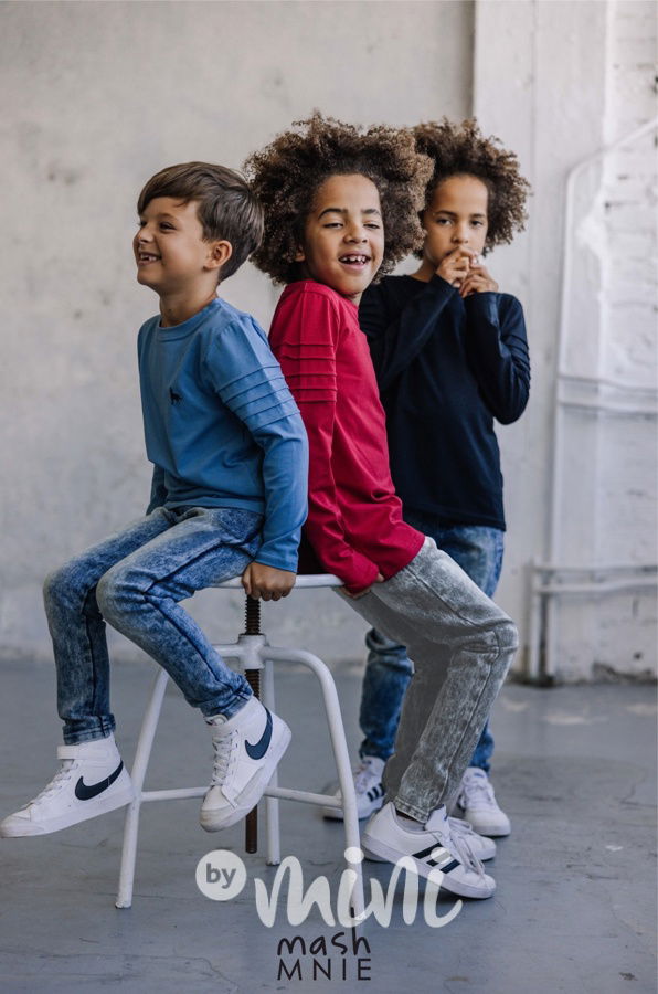 Mash Mnie longsleeve biker triko blue