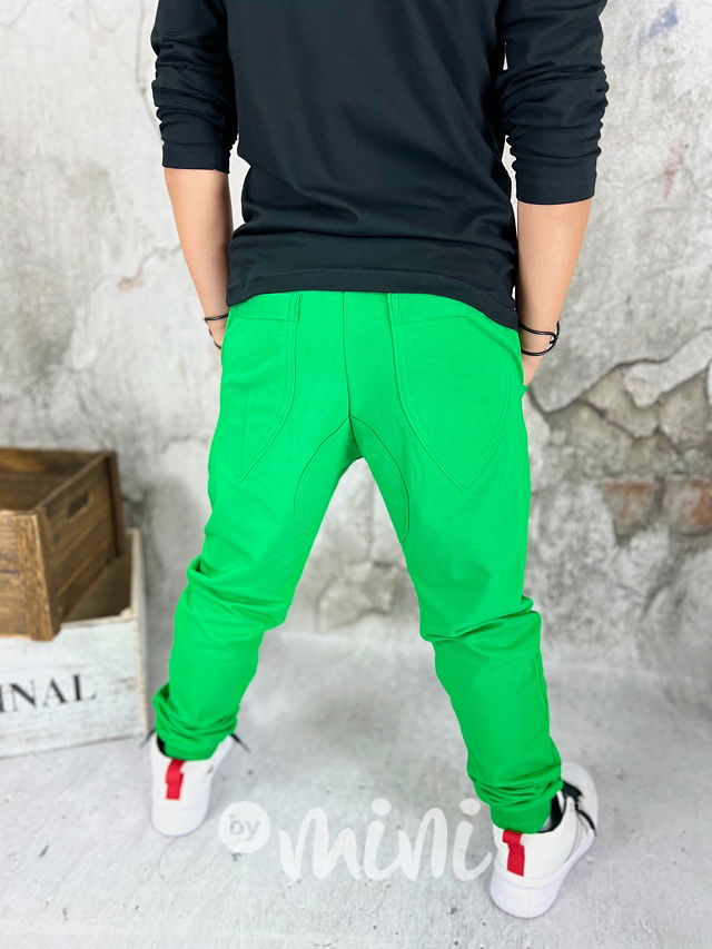 Zelené chlapecké tepláky - BASIC