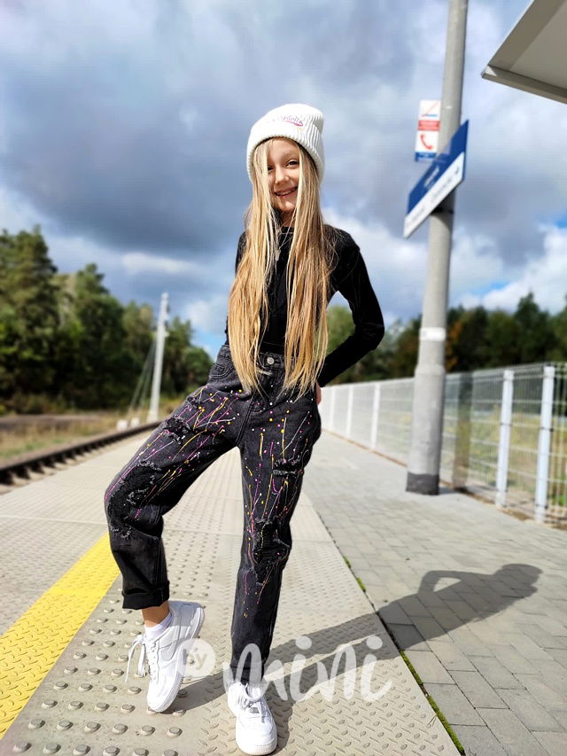 Splash boyfriend ripped jeansy black