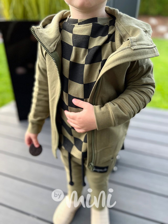 DESPACITO biker mikina khaki
