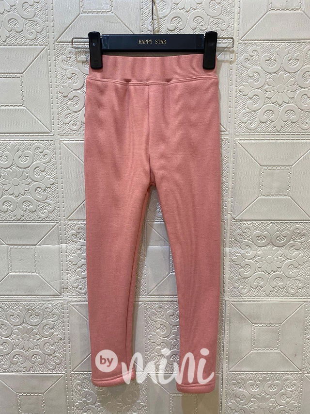 SUPER THERMO bavlněné legíny růžové