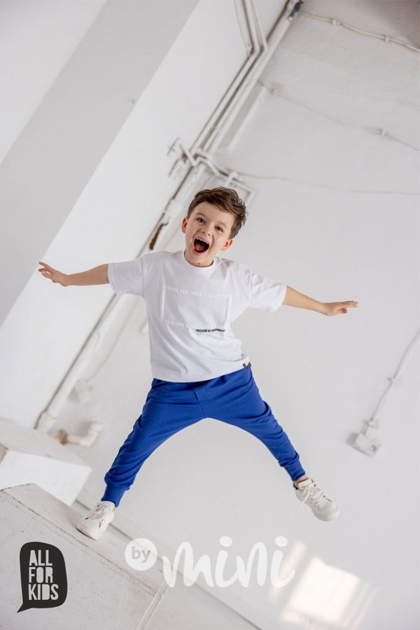 AFK triko s potiskem bílé FREEDOM