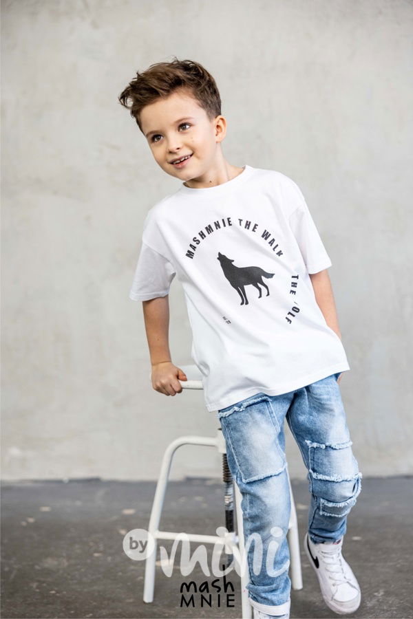 Mash Mnie jeansy blue záplaty