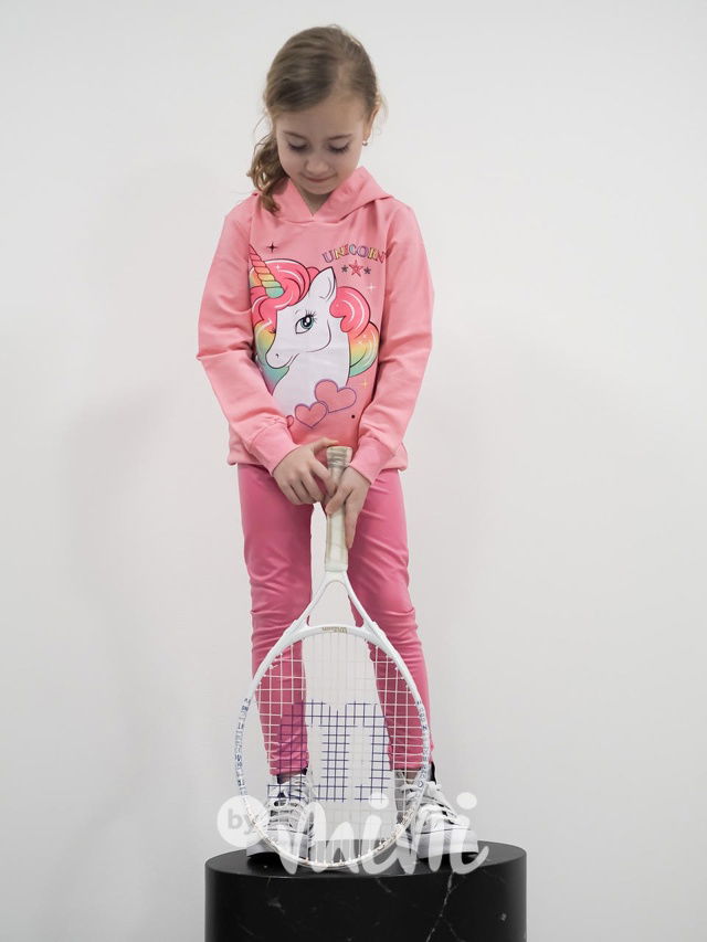 UNICORN mikina pink