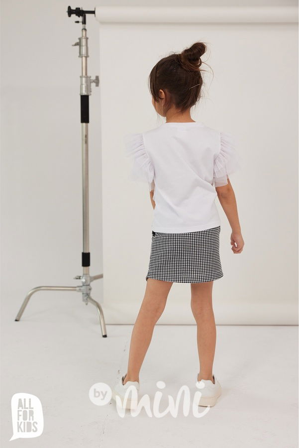 AFK blůzka s tylem bílá