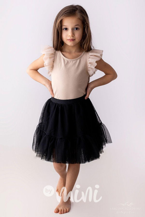Black maxi tutu sukně Lily Grey