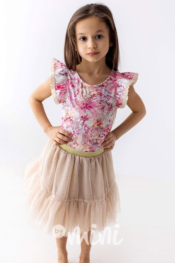 Gold beige maxi tutu sukně Lily Grey