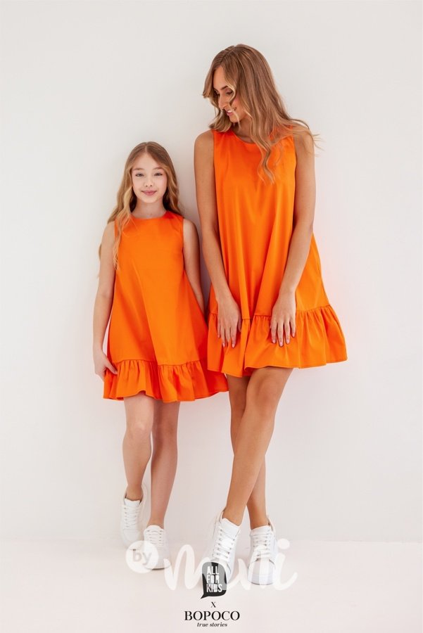Summer šaty Mini me pomerančové