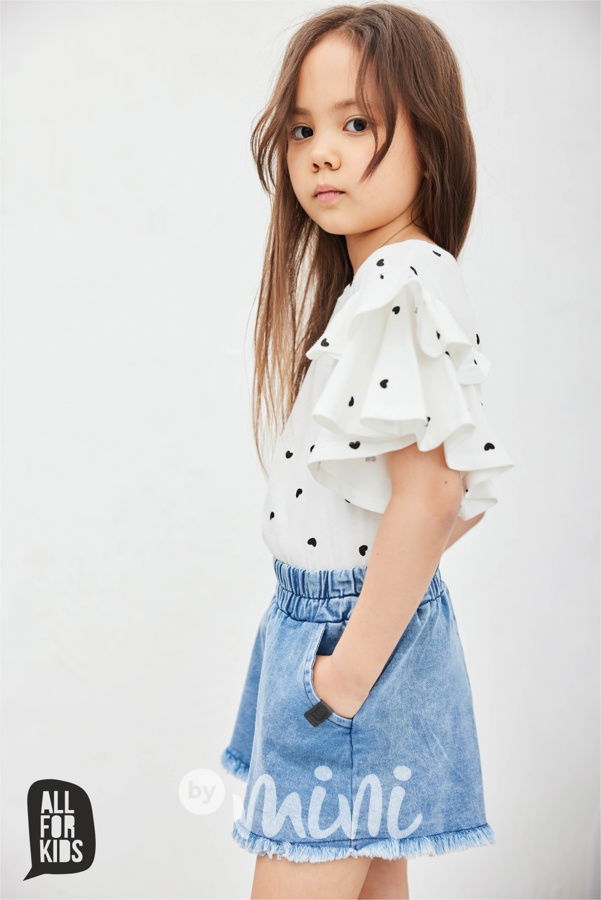 AFK blůzka maxi frill srdíčka