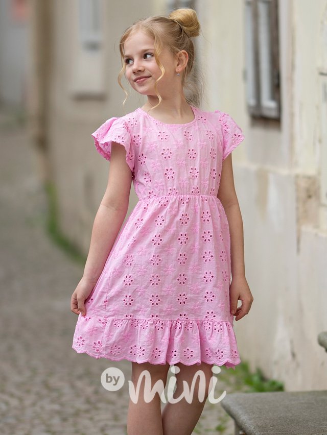 Růžové madeira šaty