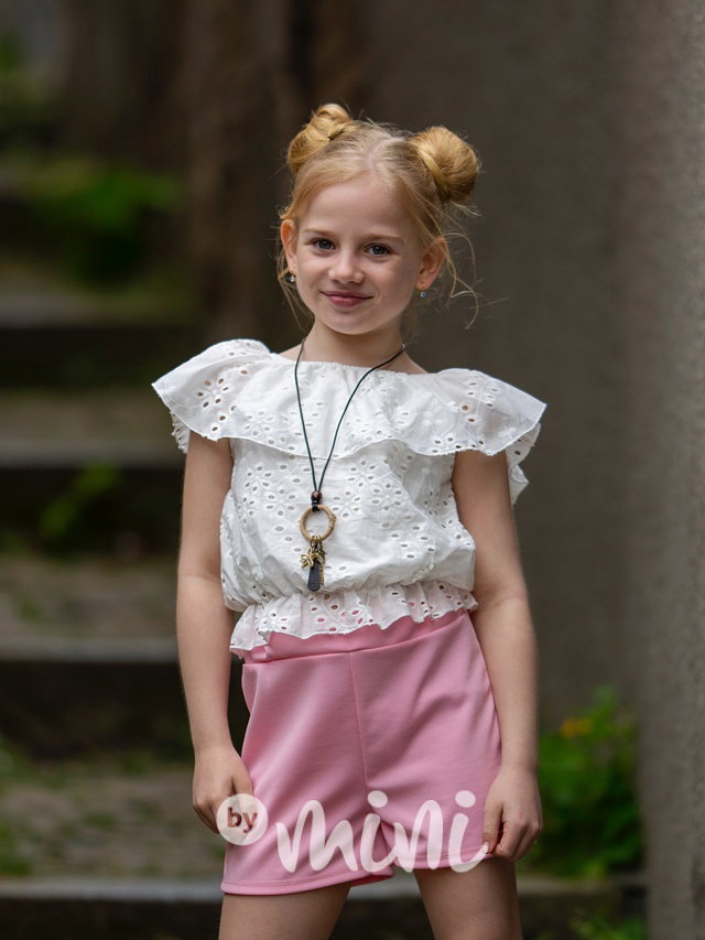 Madeira letní komplet s řetízkem růžová