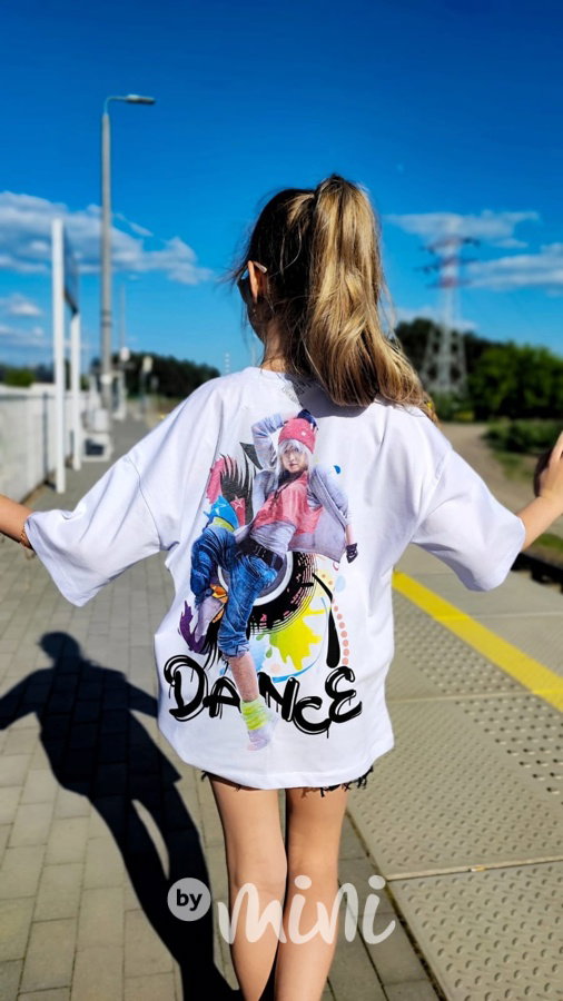 Dance triko bílé