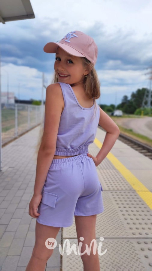 Letní cargo set lila