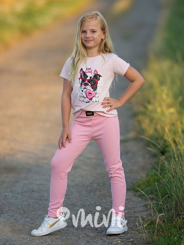 Triko Love is sweet růžové