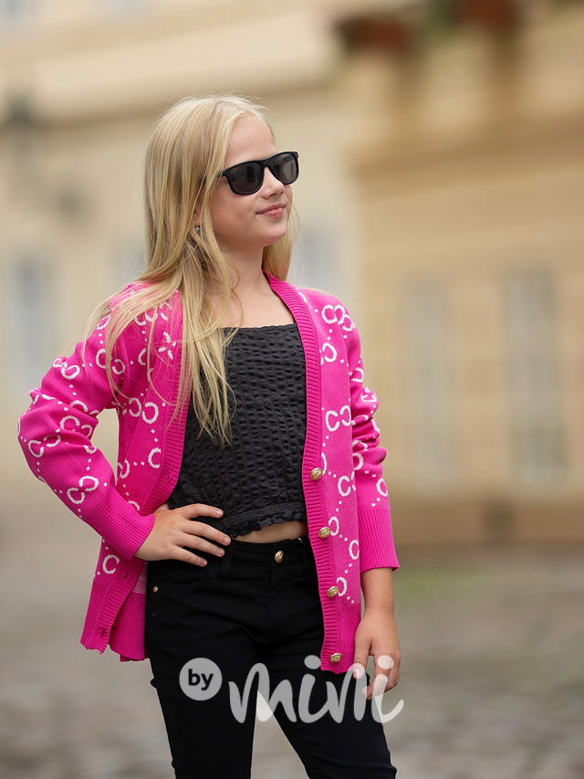 Coco propínací svetřík růžový