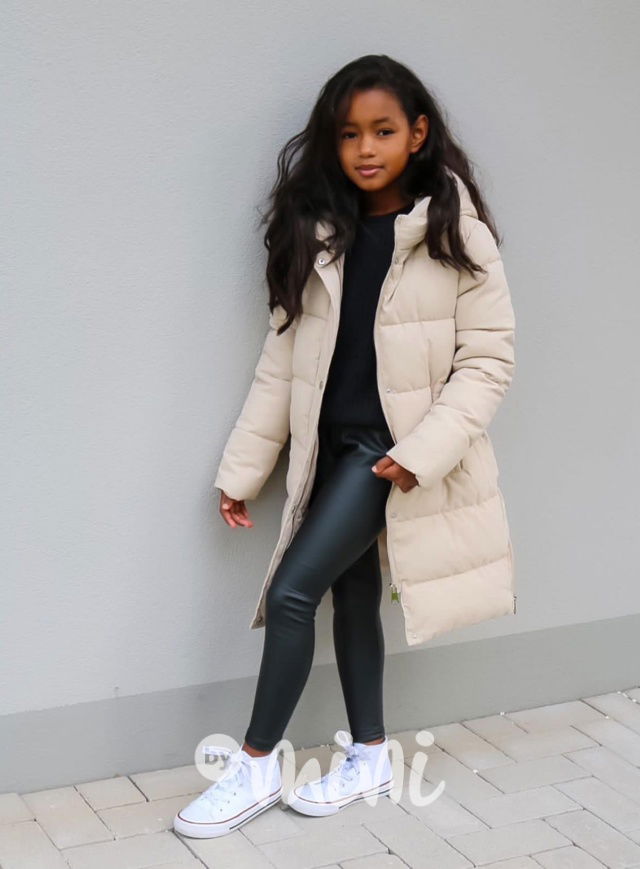 Oversize zimní kabát beige