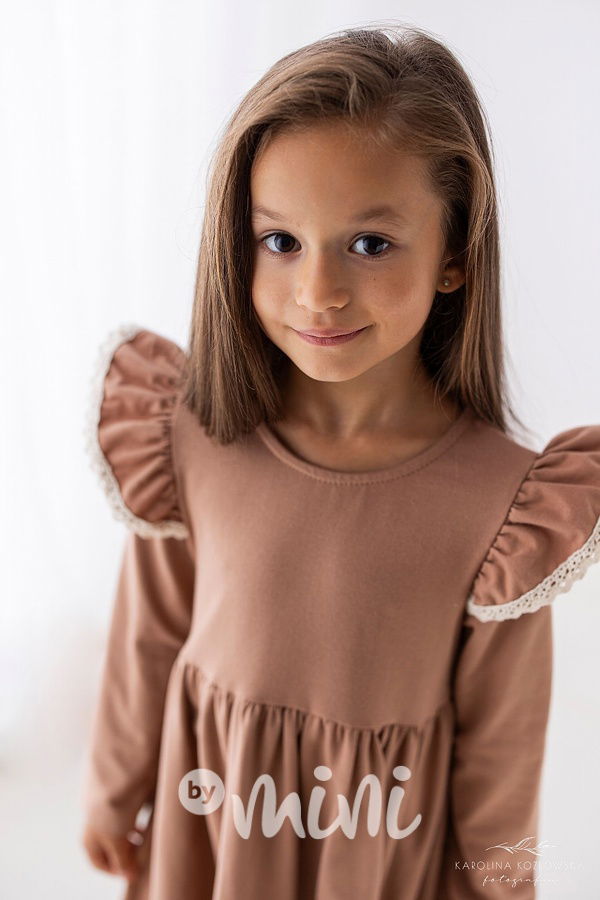 Boho romantic šaty beige