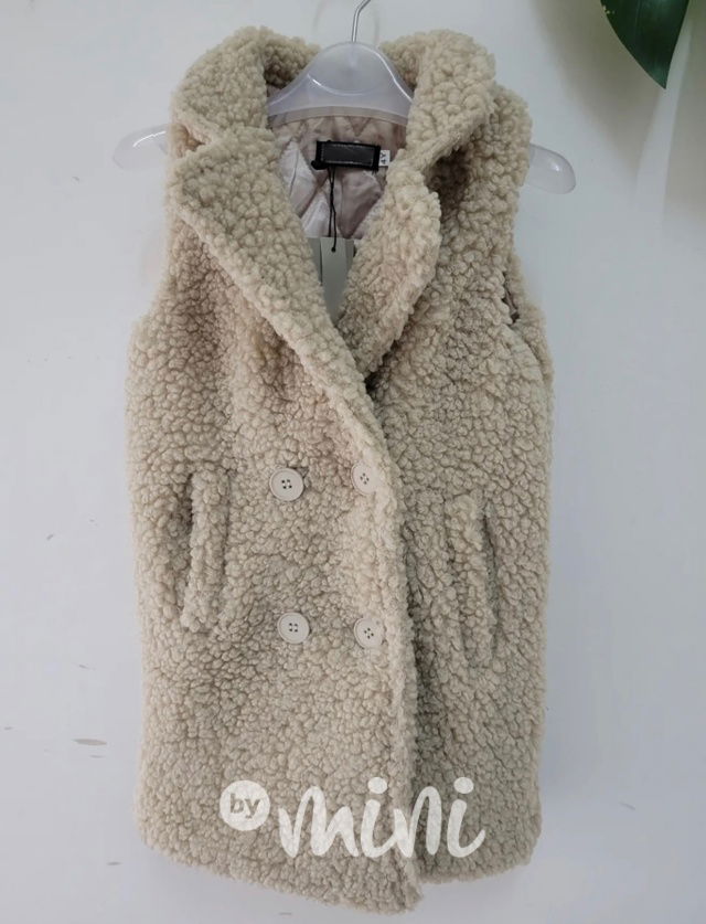 Alpaka vesta béžová