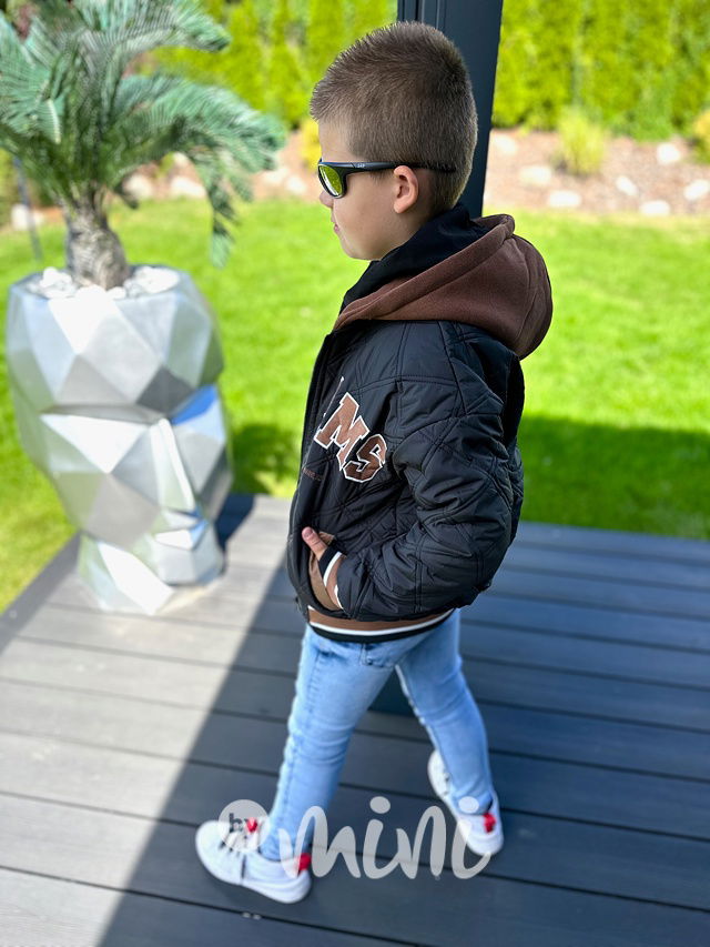 DREAM prošívaná teplá bomber bunda black