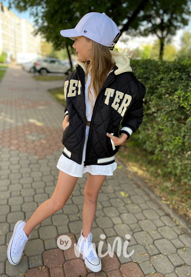 BETTER prošívaná teplá bomber bunda dark