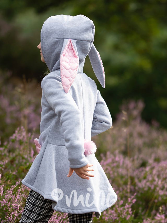 Bunny vyteplený mikčokabátek grey