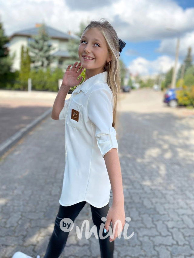 Long košile bílá