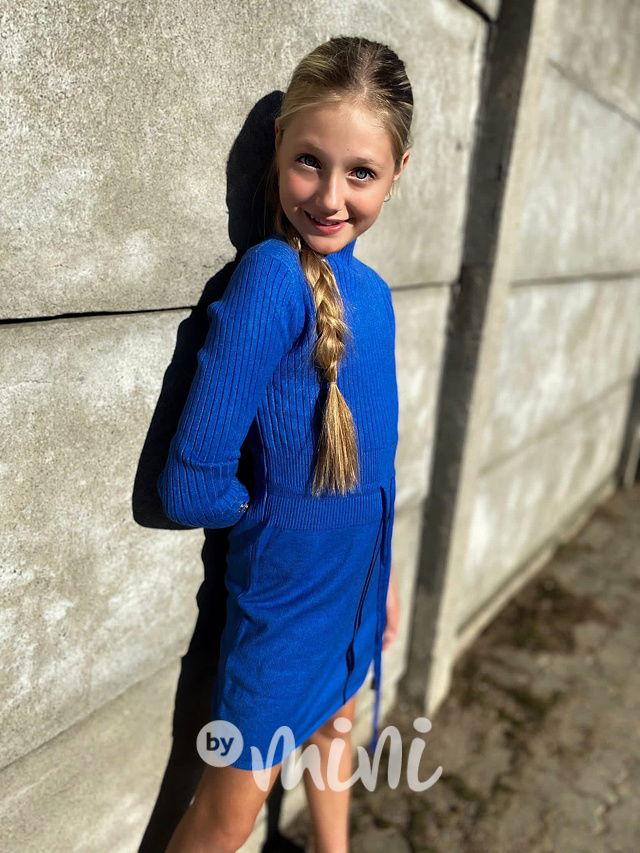 Svetříkové šaty blue