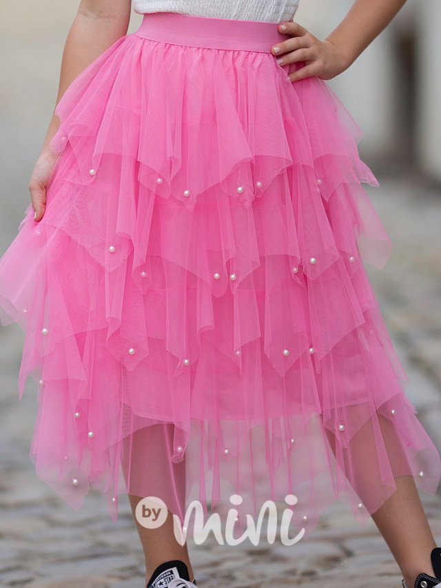 Barbie midi sukně perličky