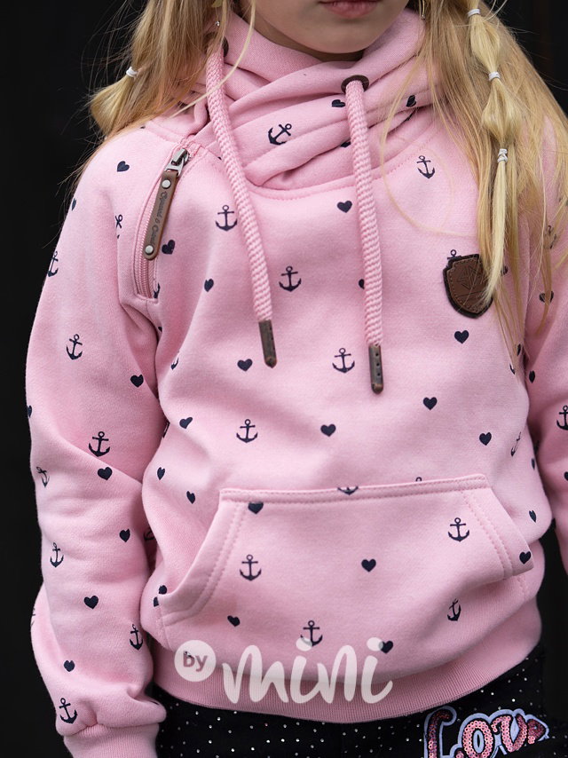 Teplá mikina marina pink