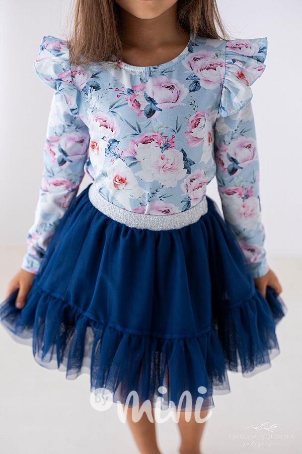 Royal blue maxi tutu sukně Lily Grey