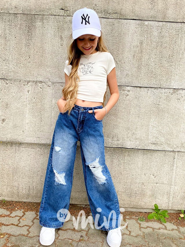Maxi jeans ripped švédy