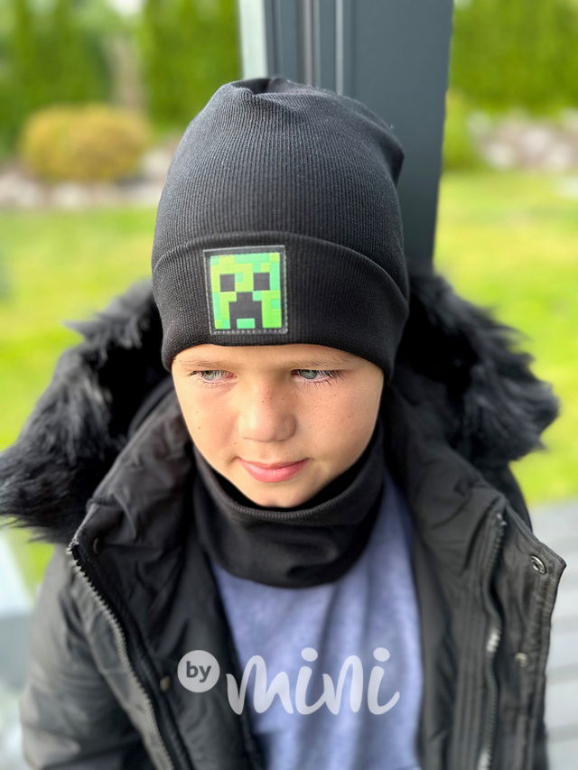 Minecraft čepice + nákrčník