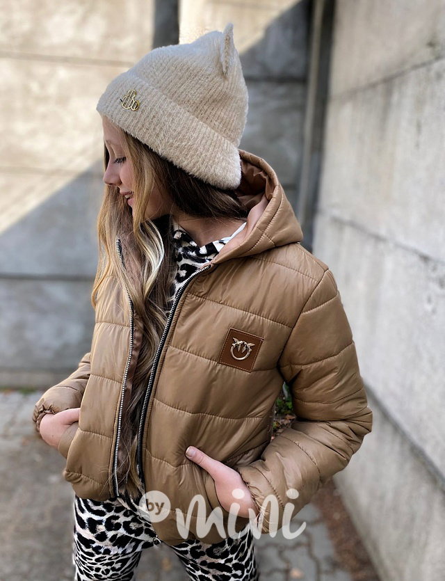 Prošívaná bunda beige