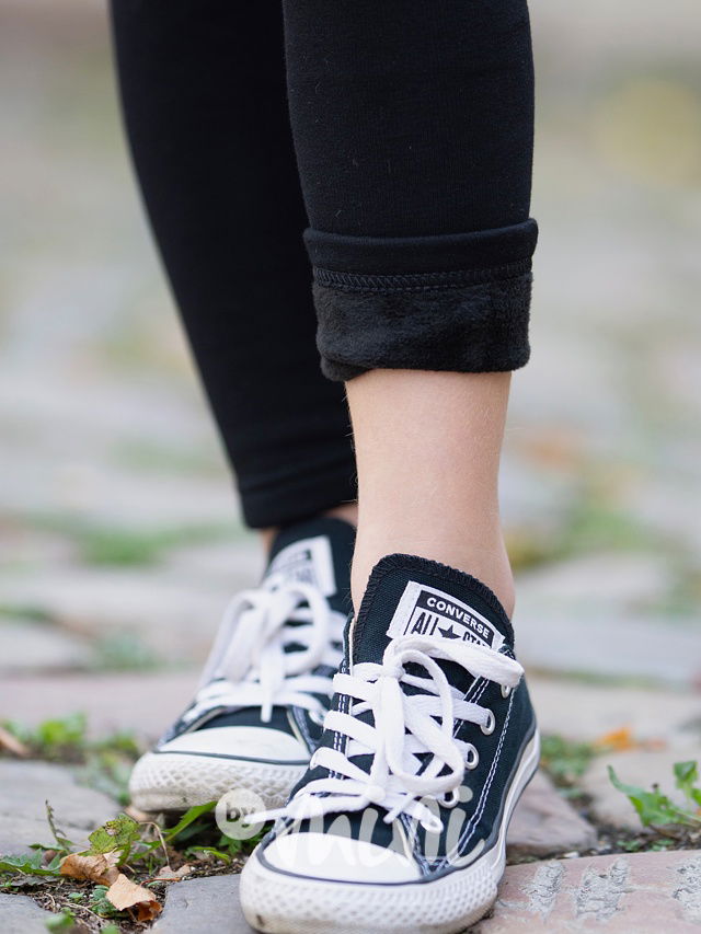 Thermo legíny TEDDY černé