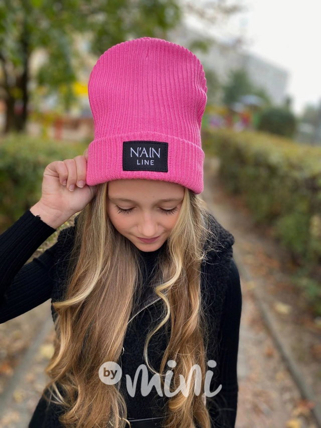 Hipster beanie čepice růžová