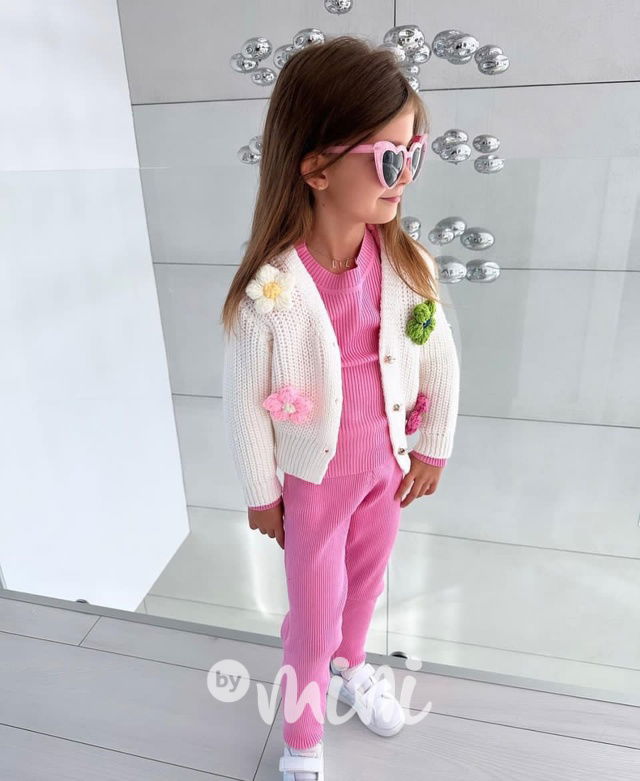 Teplá blůzka + legíny pink