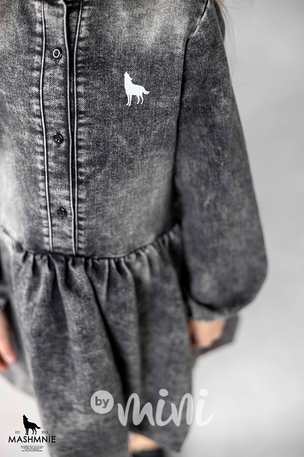 Mash Mnie denim šaty black