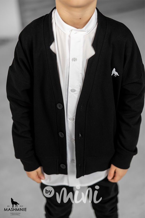 Mash Mnie cotton kardigan černý