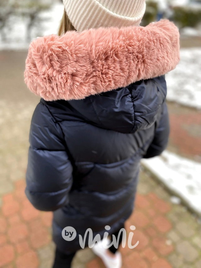 Zimní kabát tmavě modrý