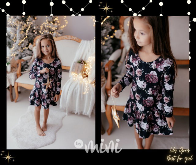 Lily Grey premium šaty Darkness